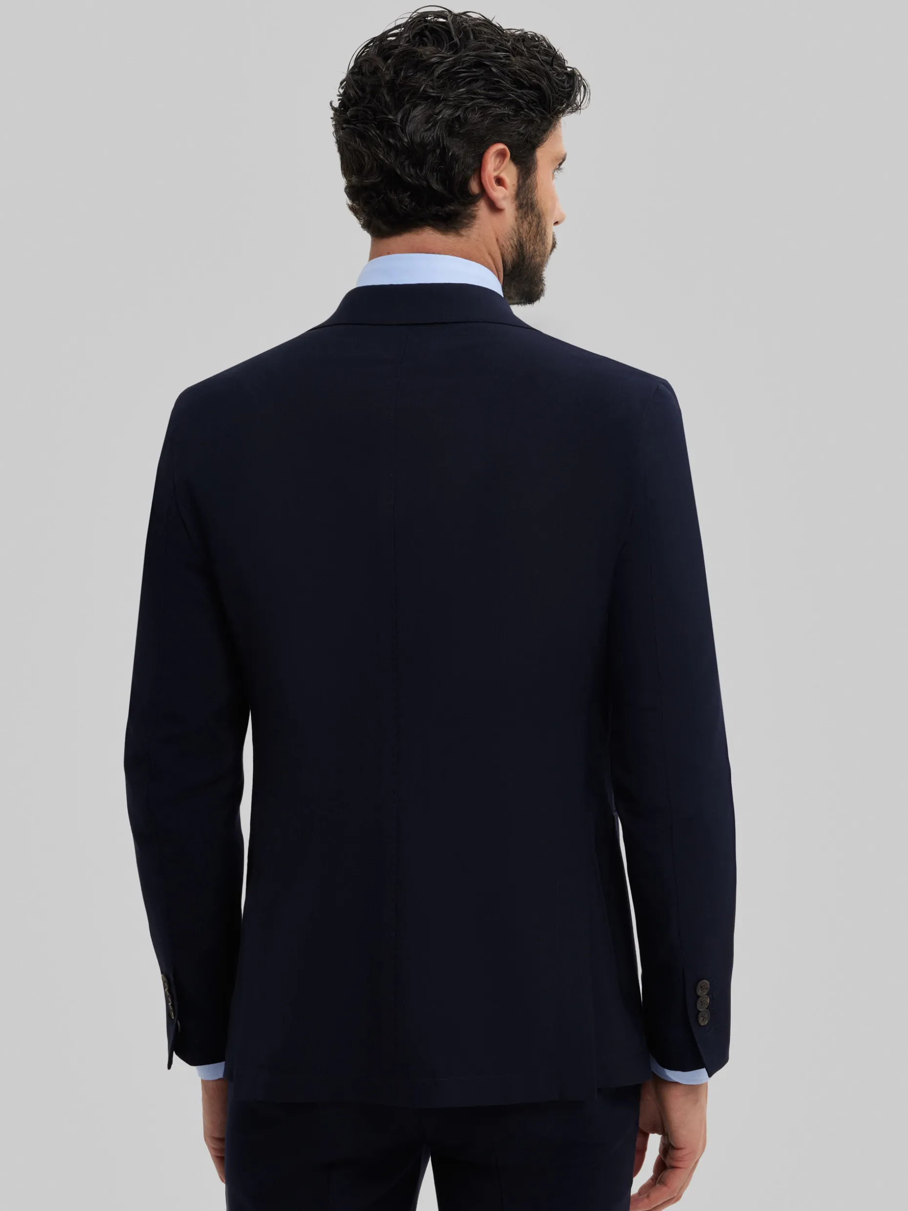 AMERICANA CAPO PLAIN AZUL MARINO