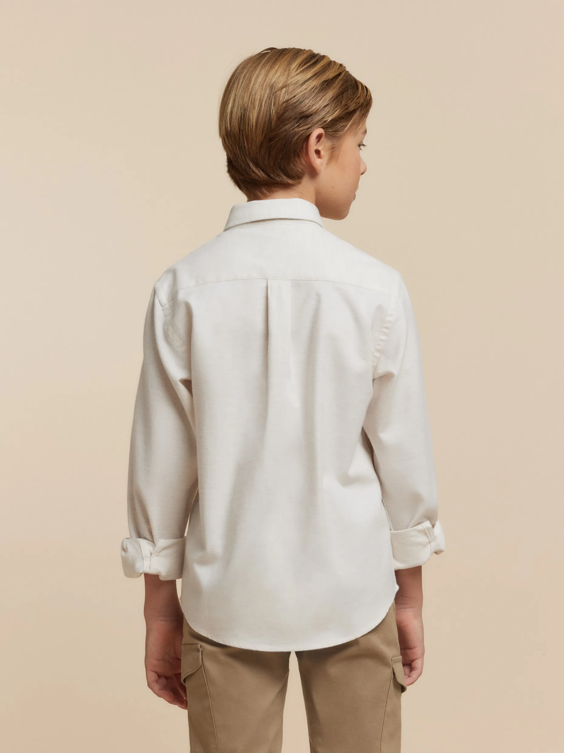 CAMISA FLANNEL TWILL KIDS CRUDO
