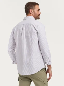 CAMISA OXFORD ASTON BURDEOS