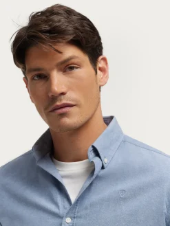 CAMISA OXFORD CHAMBRAY AZUL