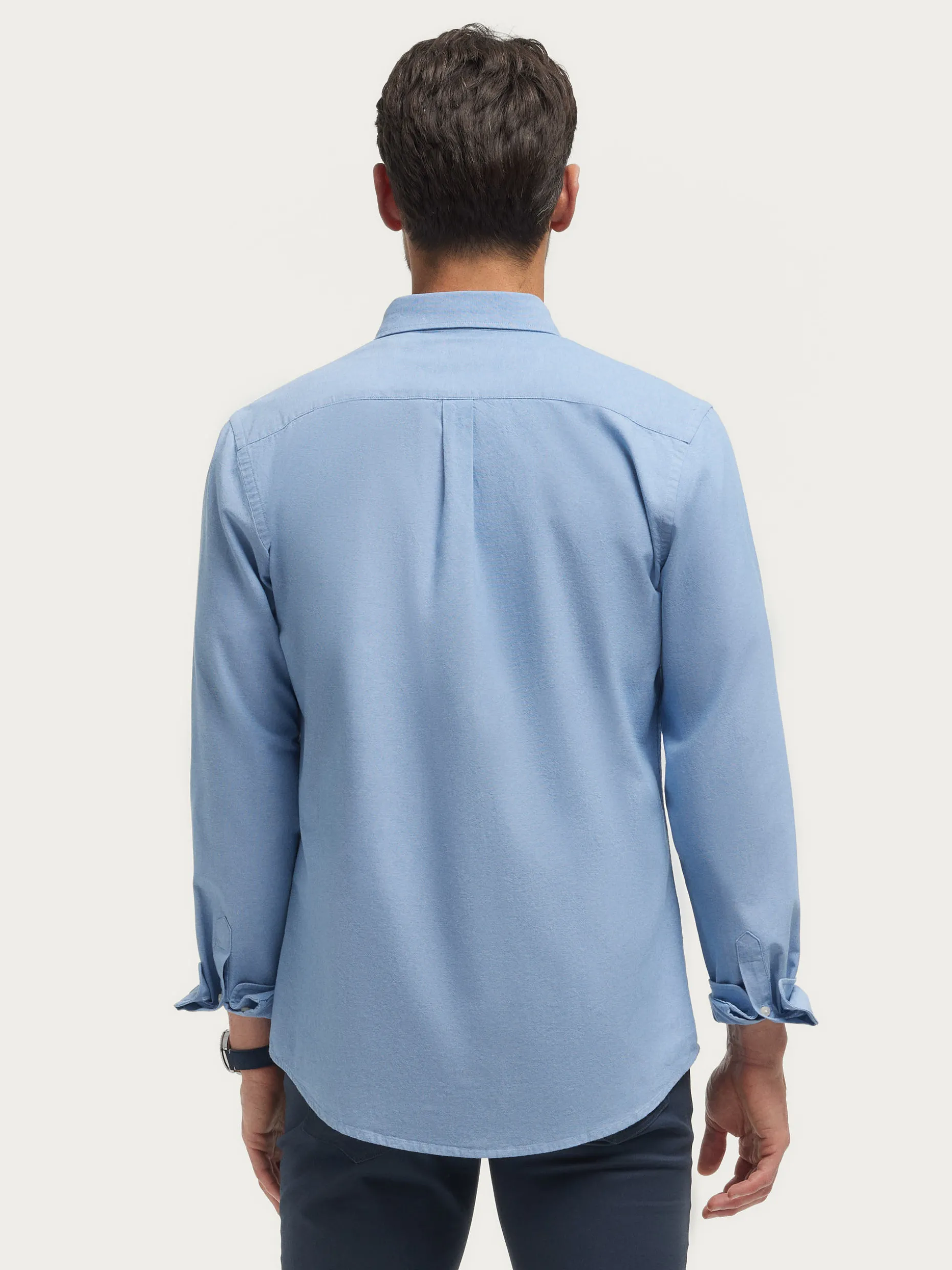 CAMISA OXFORD CHAMBRAY CELESTE