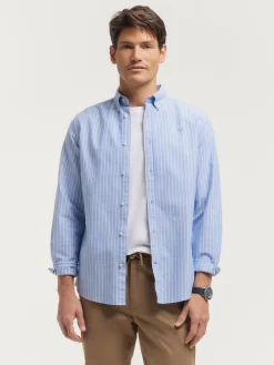 CAMISA OXFORD CLUB AZUL