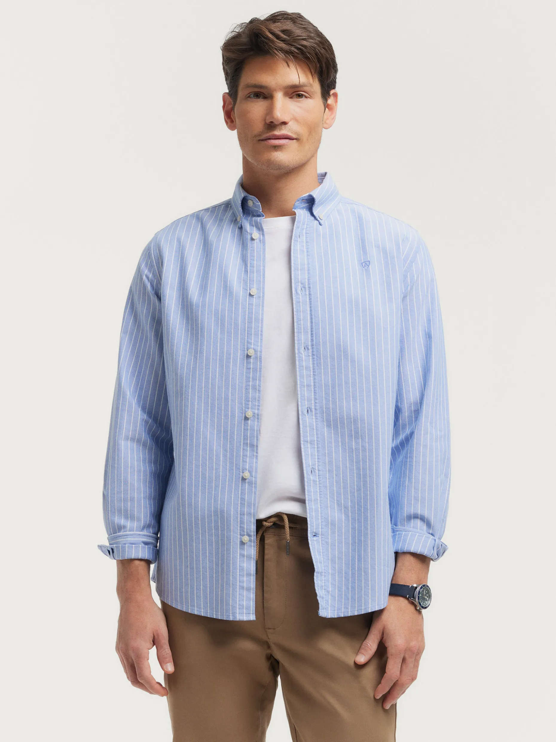 CAMISA OXFORD CLUB AZUL