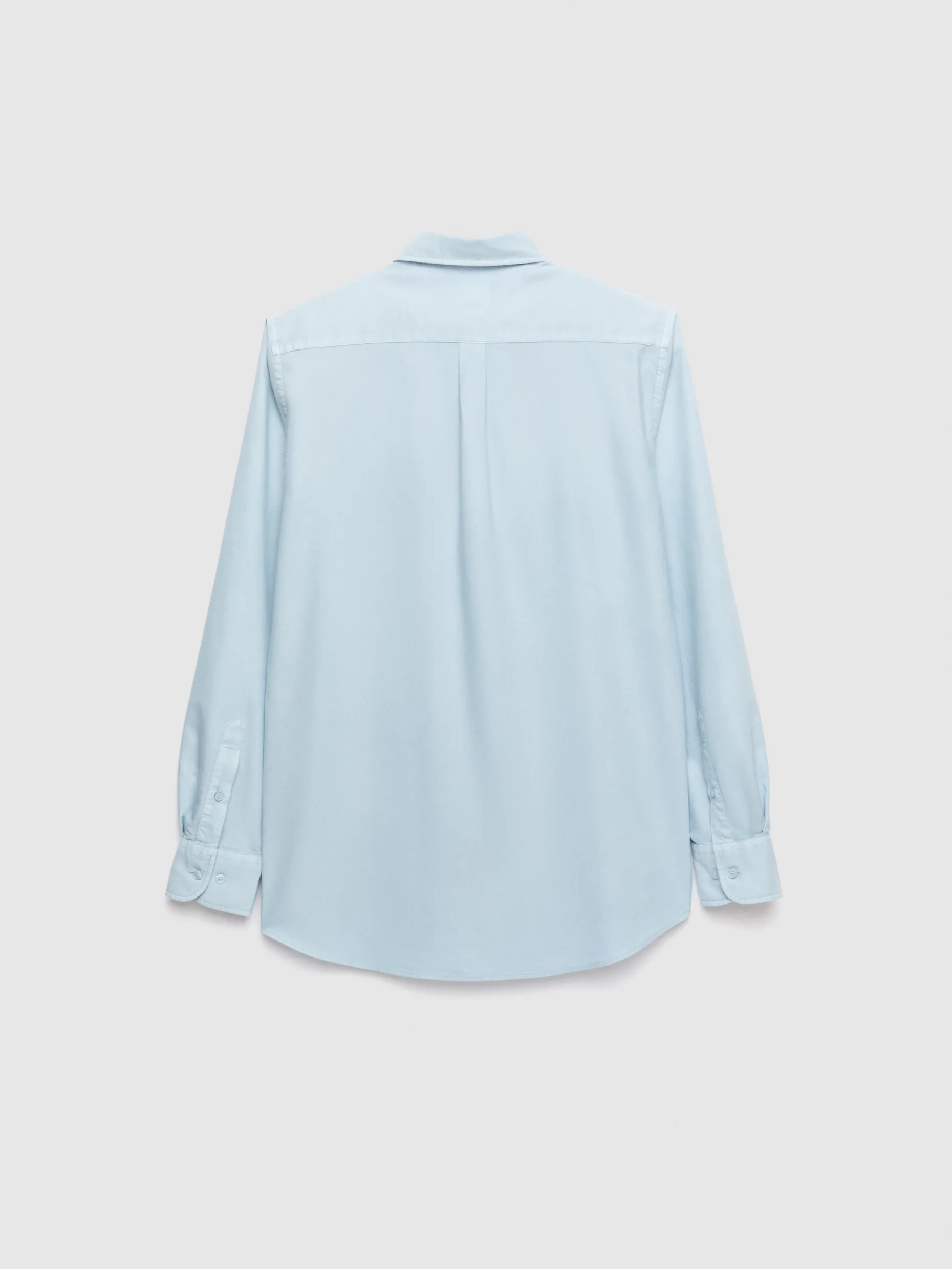 CAMISA OXFORD POCKET DYE CELESTE