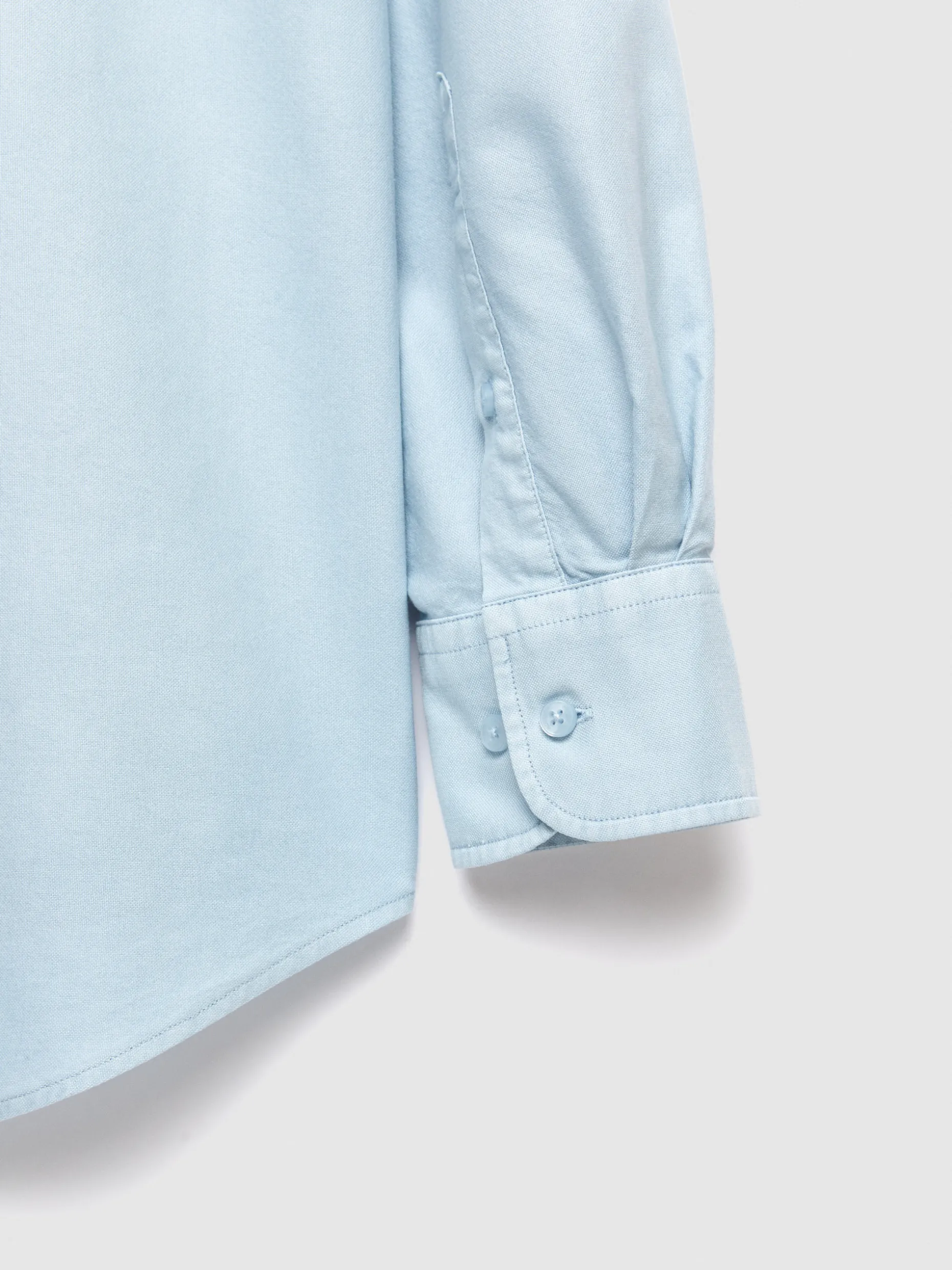 CAMISA OXFORD POCKET DYE CELESTE