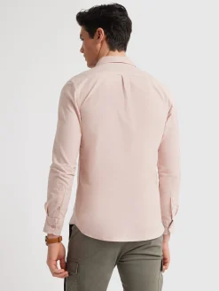 CAMISA OXFORD POCKET DYE ROSA