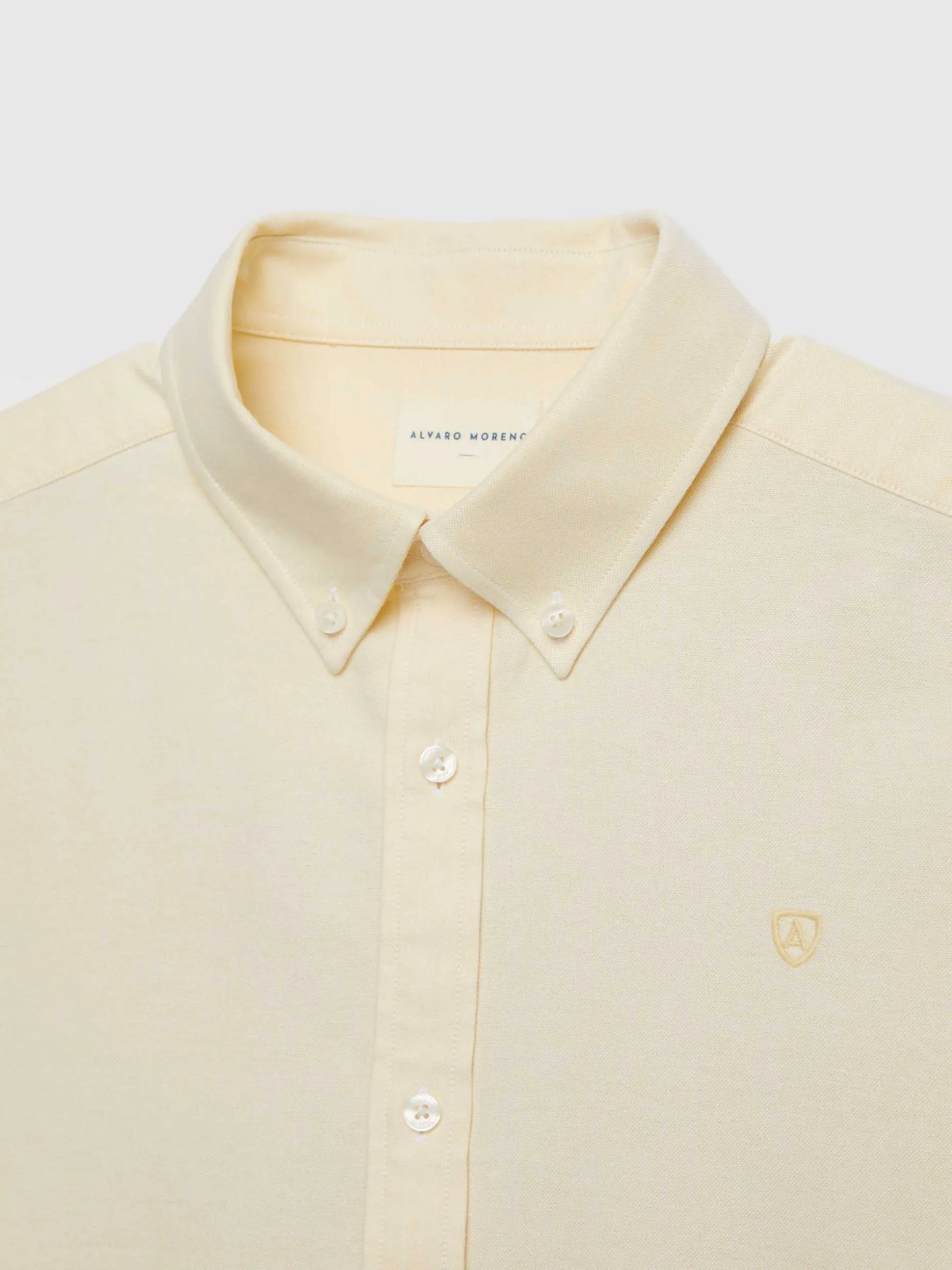 CAMISA OXFORD SOLID AMARILLO