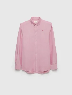 CAMISA OXFORD SOLID BURDEOS