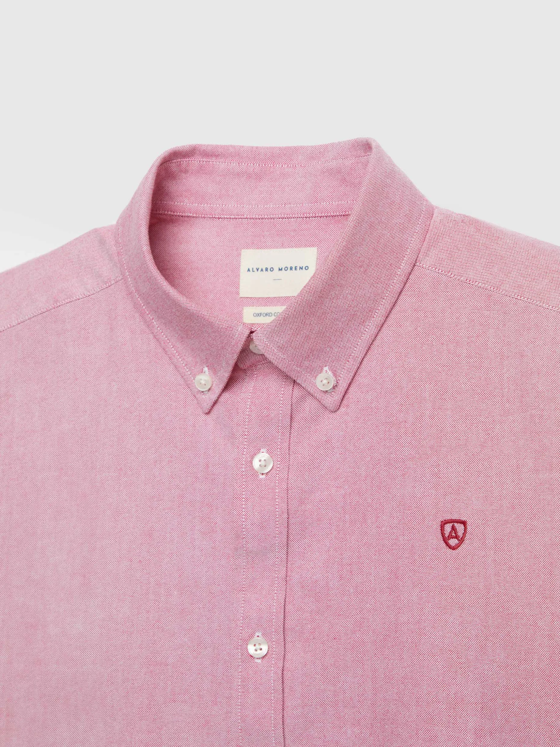 CAMISA OXFORD SOLID BURDEOS