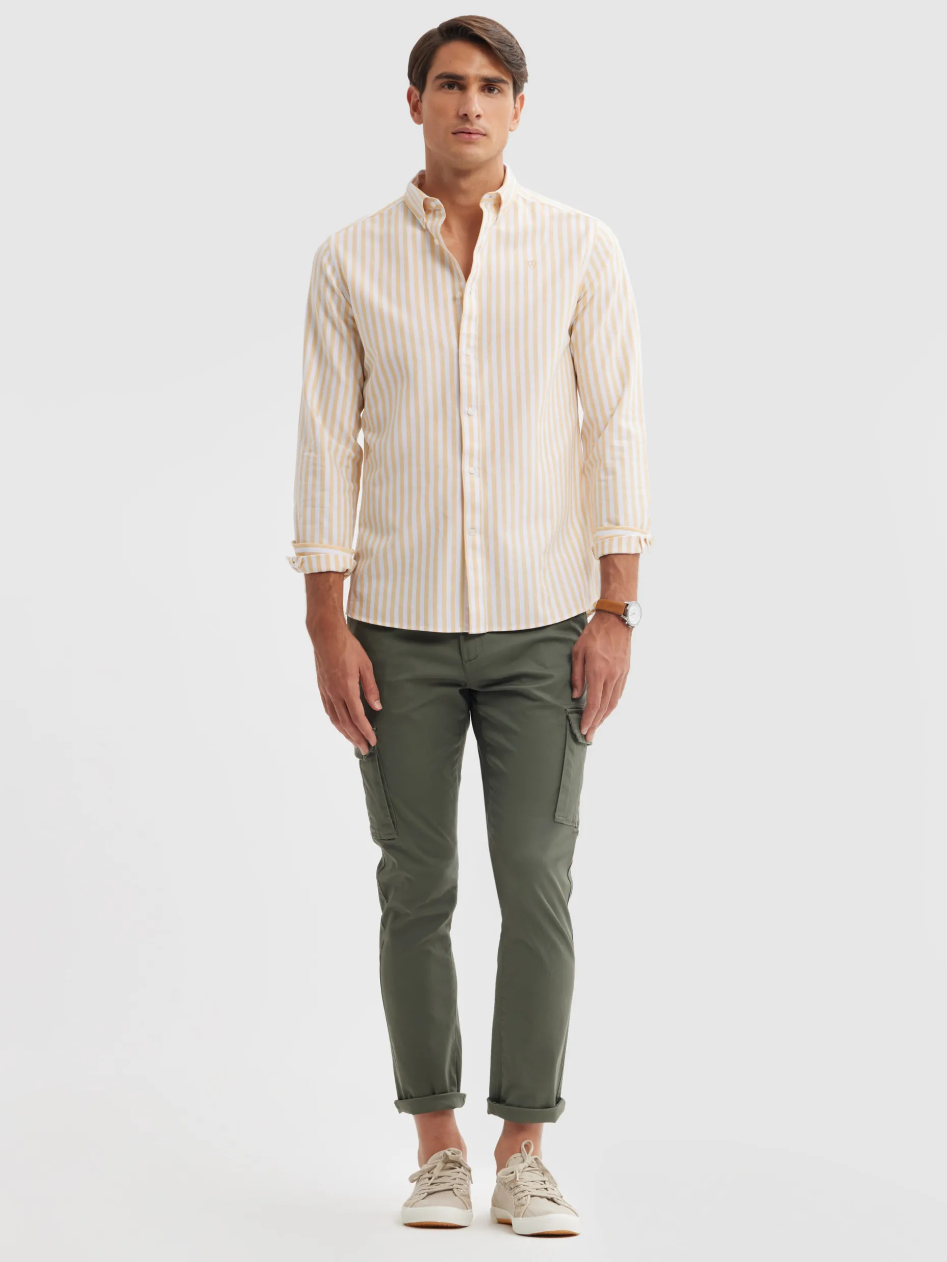 CAMISA OXFORD SUNSET AMARILLO