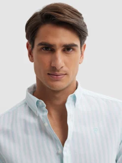 CAMISA OXFORD SUNSET VERDE AGUA