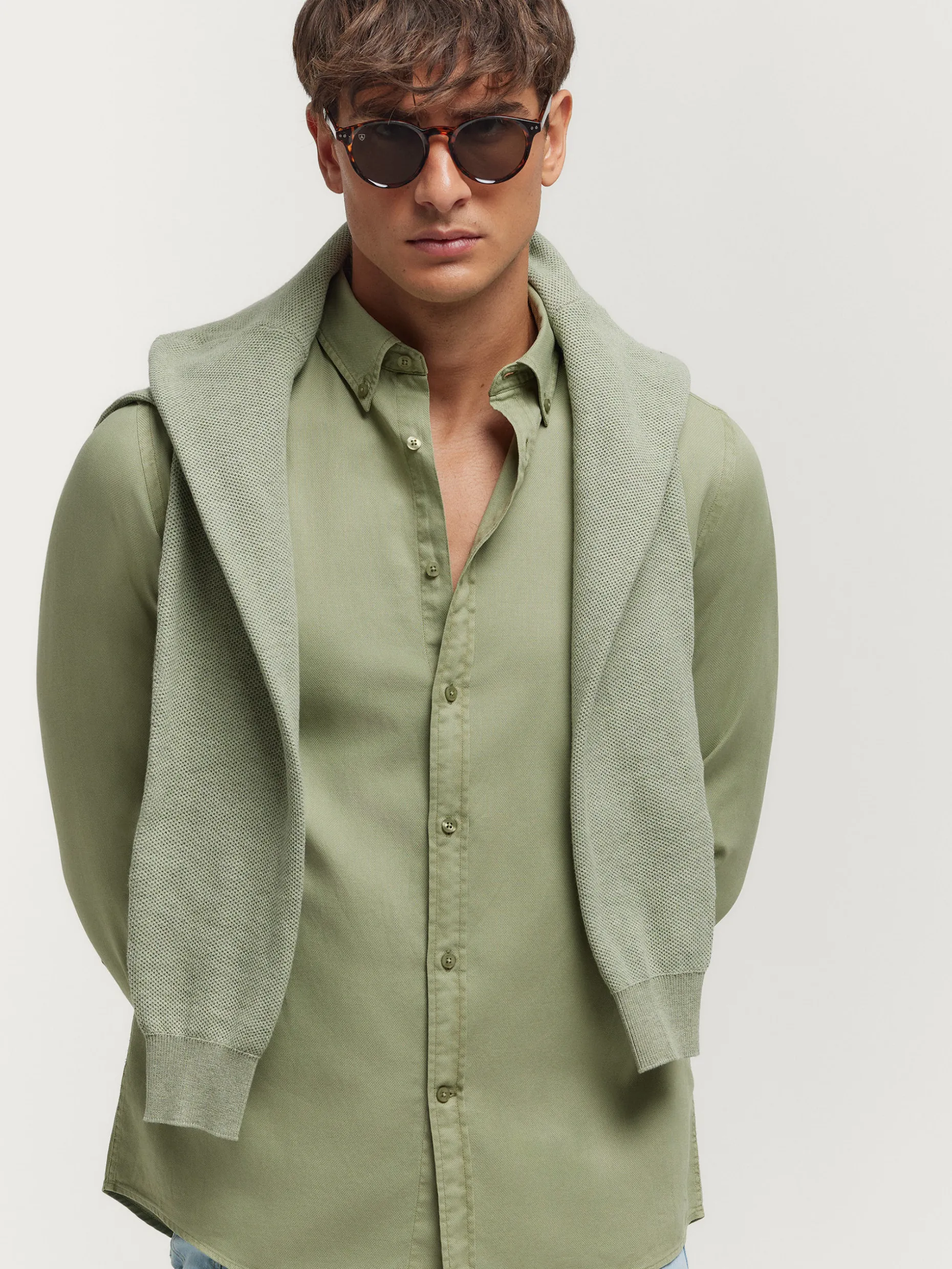 CAMISA PANAMA DYE VERDE