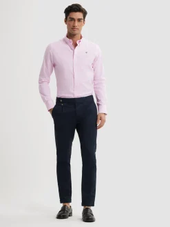 CAMISA RAYAS DUTTON ROSA