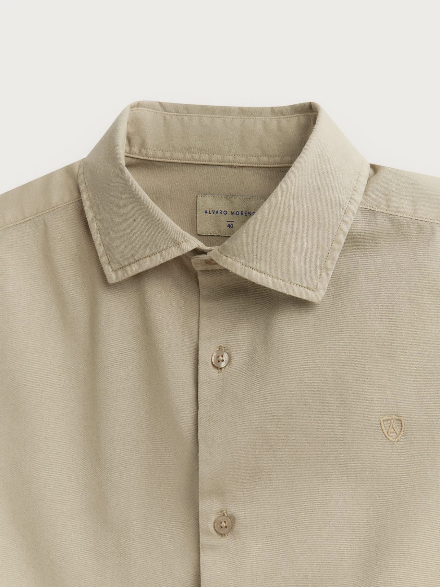 CAMISA TWILL DYE BEIGE