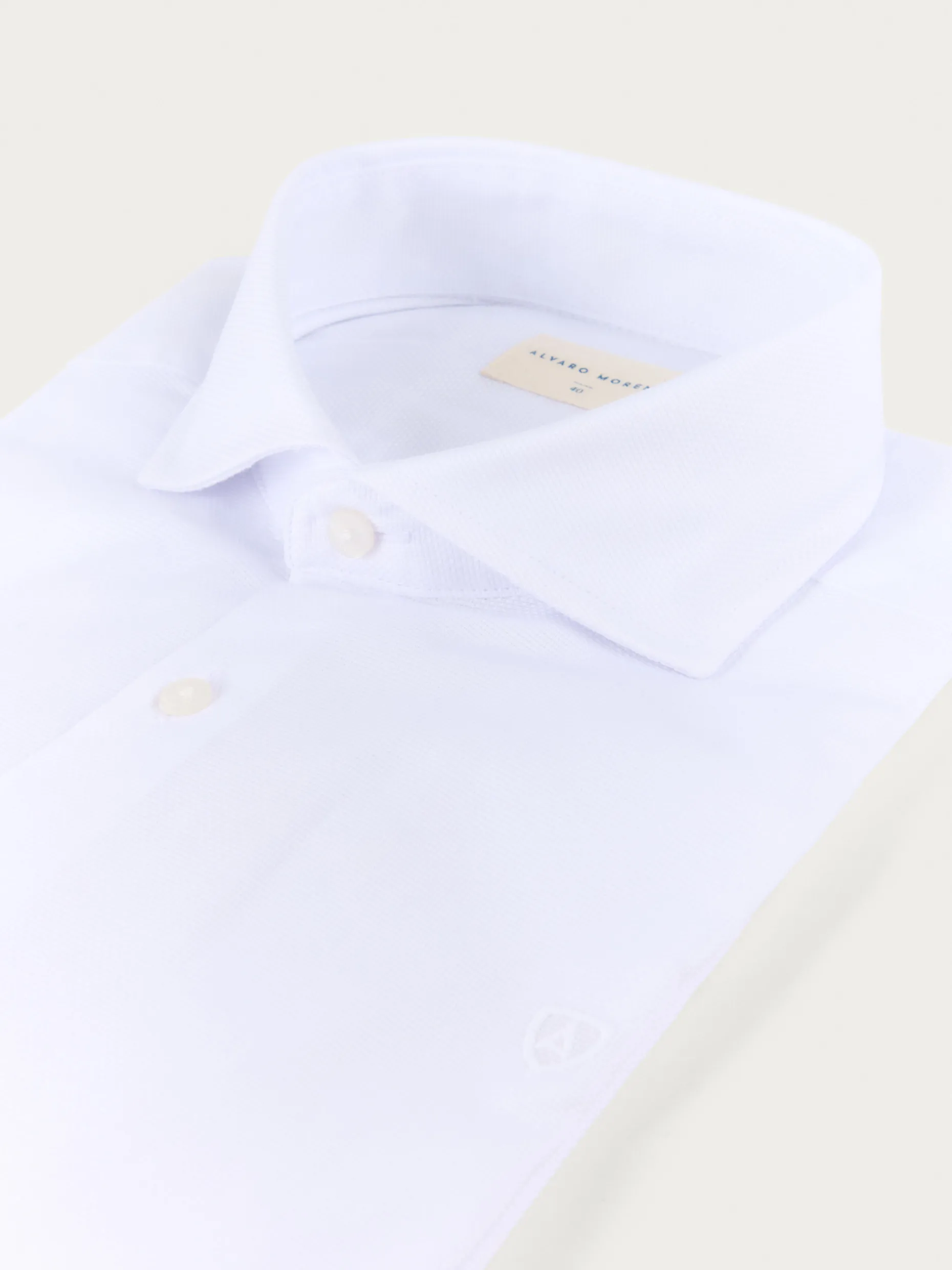 CAMISA VESTIR DOBBY BLANCO