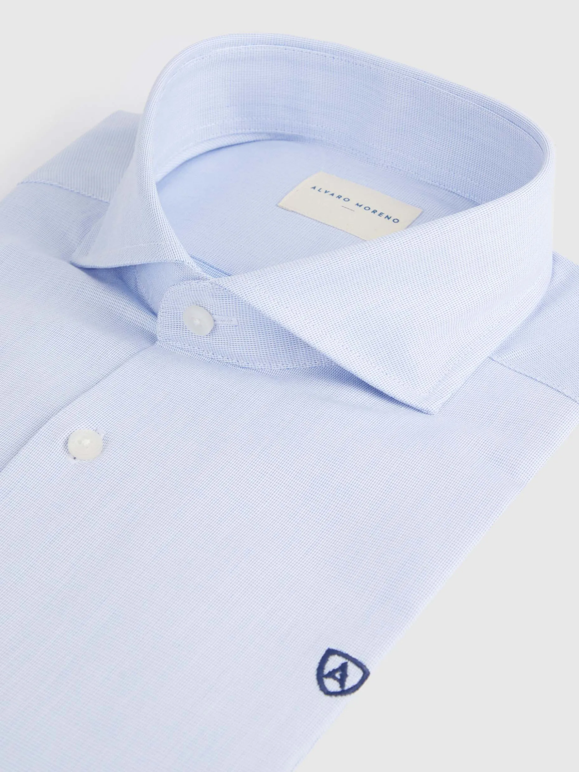 CAMISA VESTIR ESTRUCTURA CELESTE