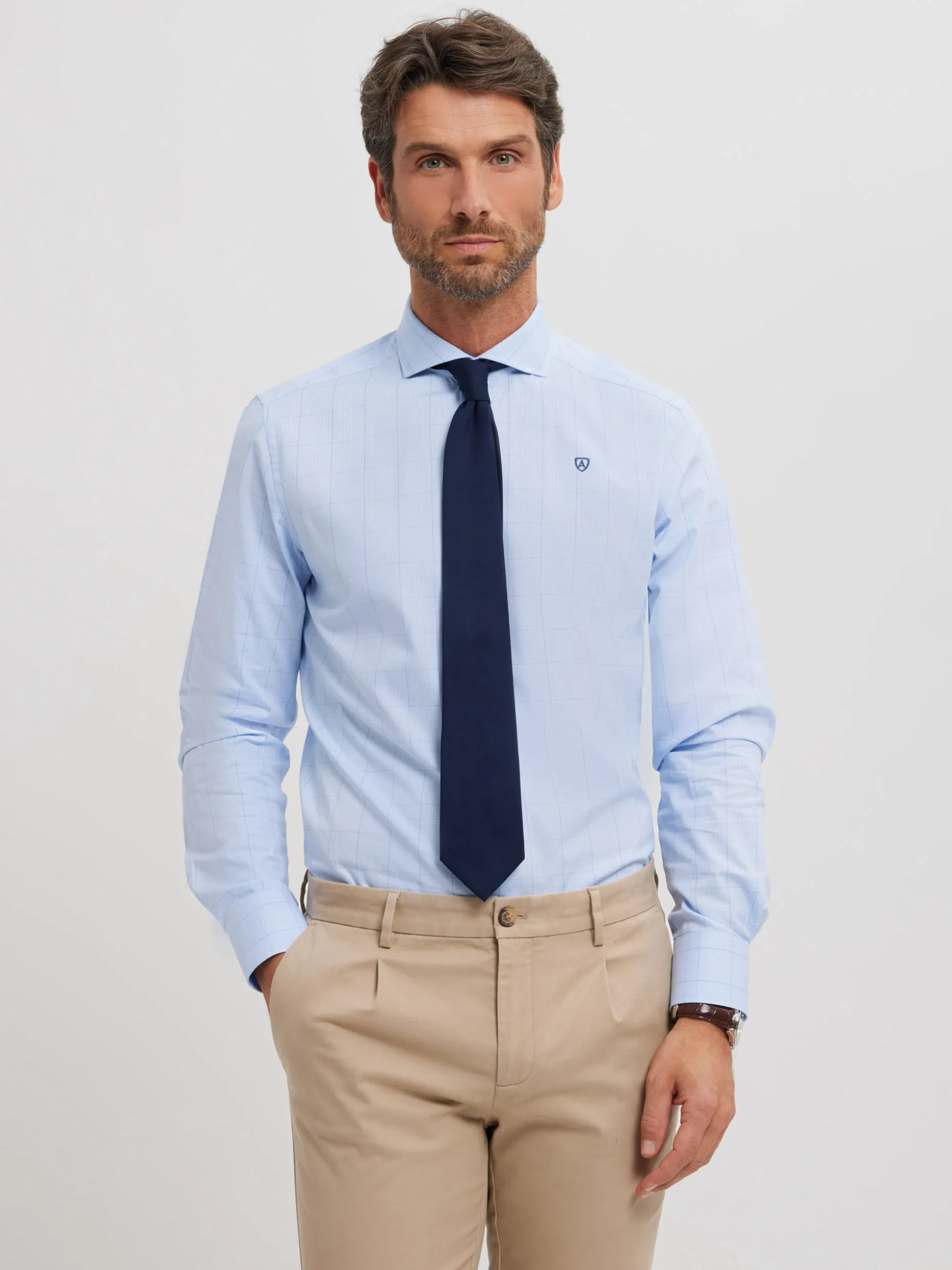 CAMISA VESTIR GALES AZUL