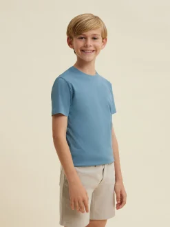 CAMISETA BASIC KIDS CELESTE
