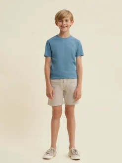 CAMISETA BASIC KIDS CELESTE