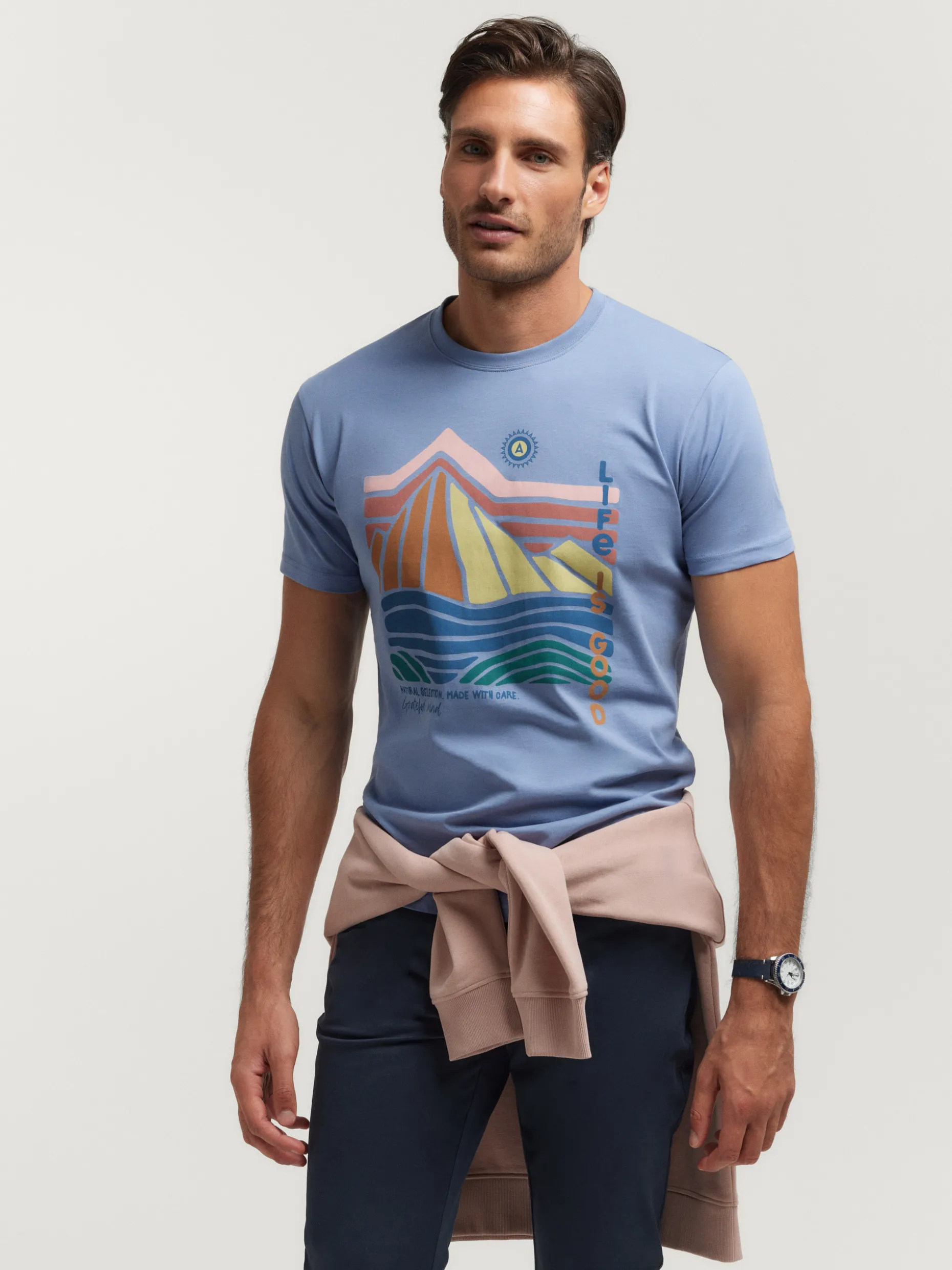 CAMISETA NATURE AZUL