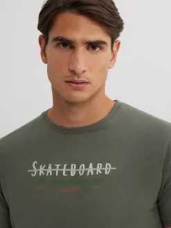 CAMISETA SKATEBOARD VERDE