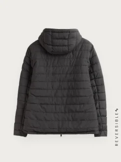 CAZADORA RATCHED REVERSIBLE AZUL MARINO | MARRÓN