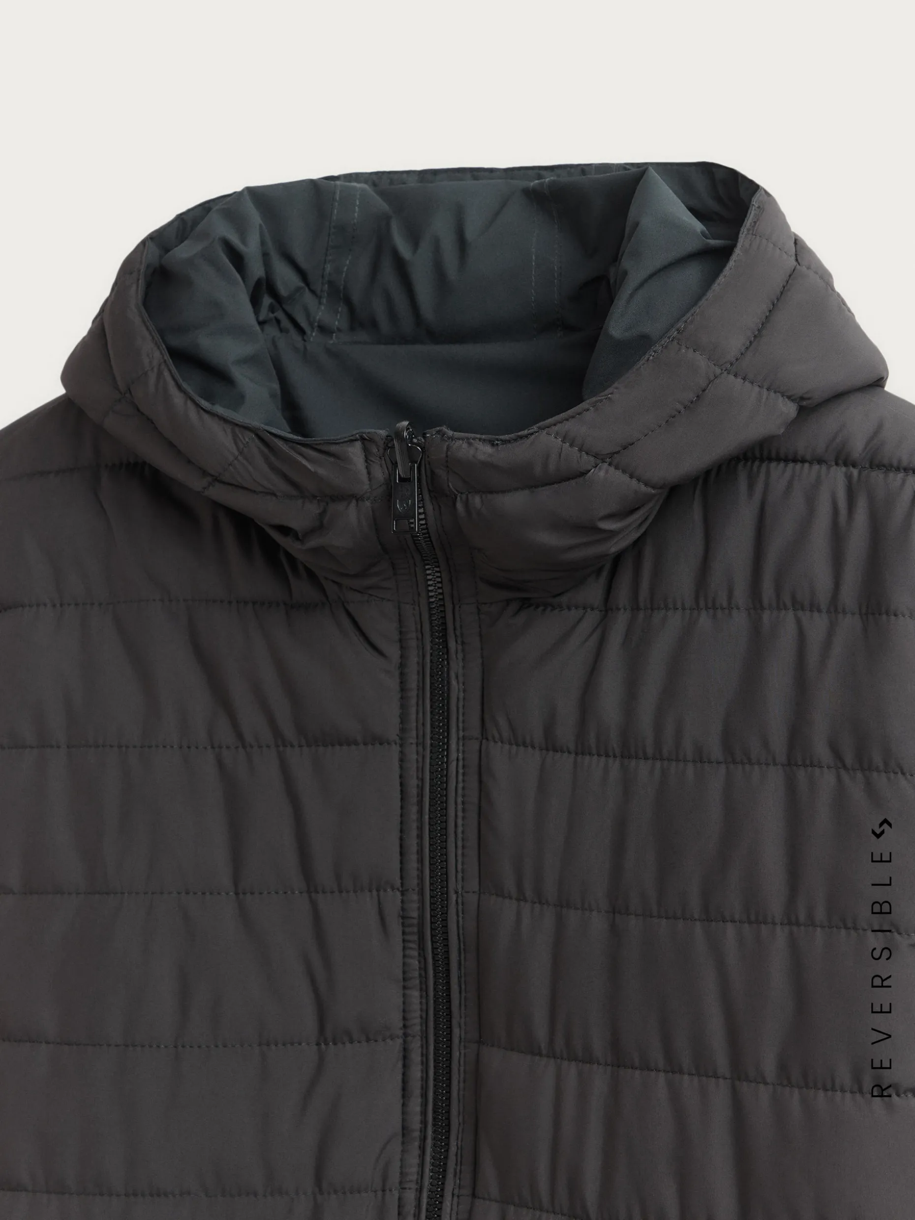 CAZADORA RATCHED REVERSIBLE AZUL MARINO | MARRÓN