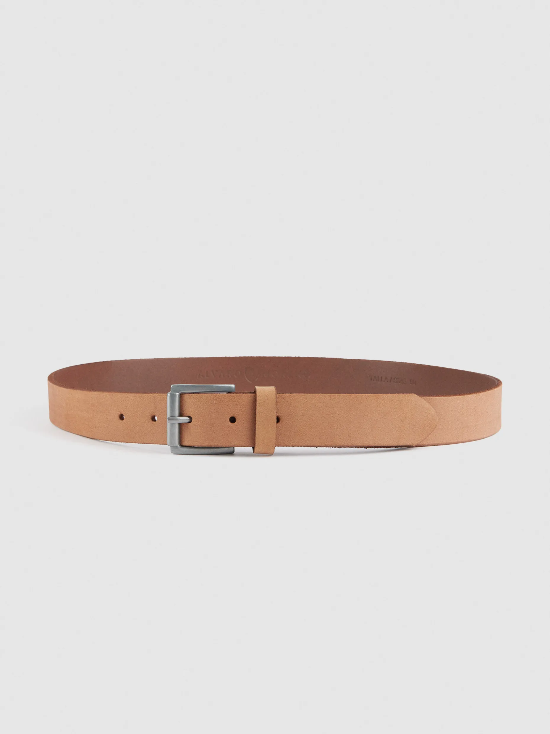CINTURON NOBUCK BEIGE