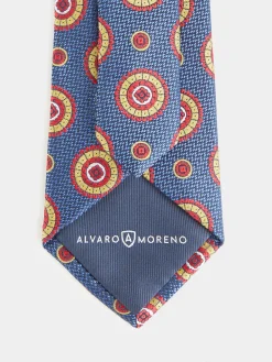 CORBATA JACQUARD MF AZUL