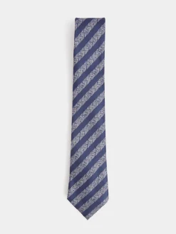 CORBATA JACQUARD MF AZUL MARINO