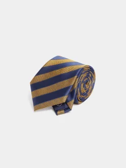 CORBATA JACQUARD MF AZUL MARINO