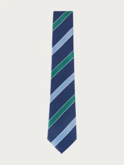 CORBATA JACQUARD MF AZUL MARINO