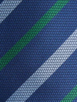 CORBATA JACQUARD MF AZUL MARINO