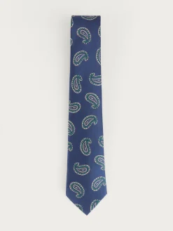 CORBATA JACQUARD MF AZUL MARINO