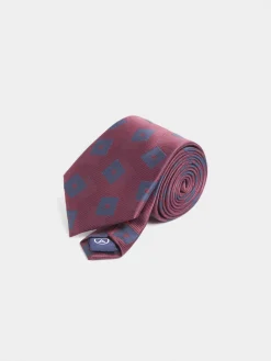 CORBATA JACQUARD MF BURDEOS
