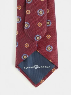 CORBATA JACQUARD MF BURDEOS