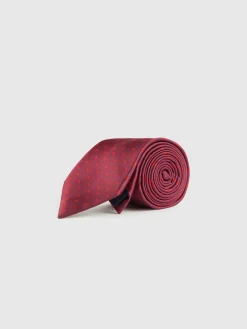 CORBATA JACQUARD MF BURDEOS