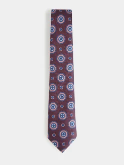 CORBATA JACQUARD MF BURDEOS