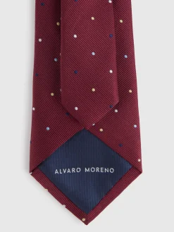 CORBATA JACQUARD MF BURDEOS