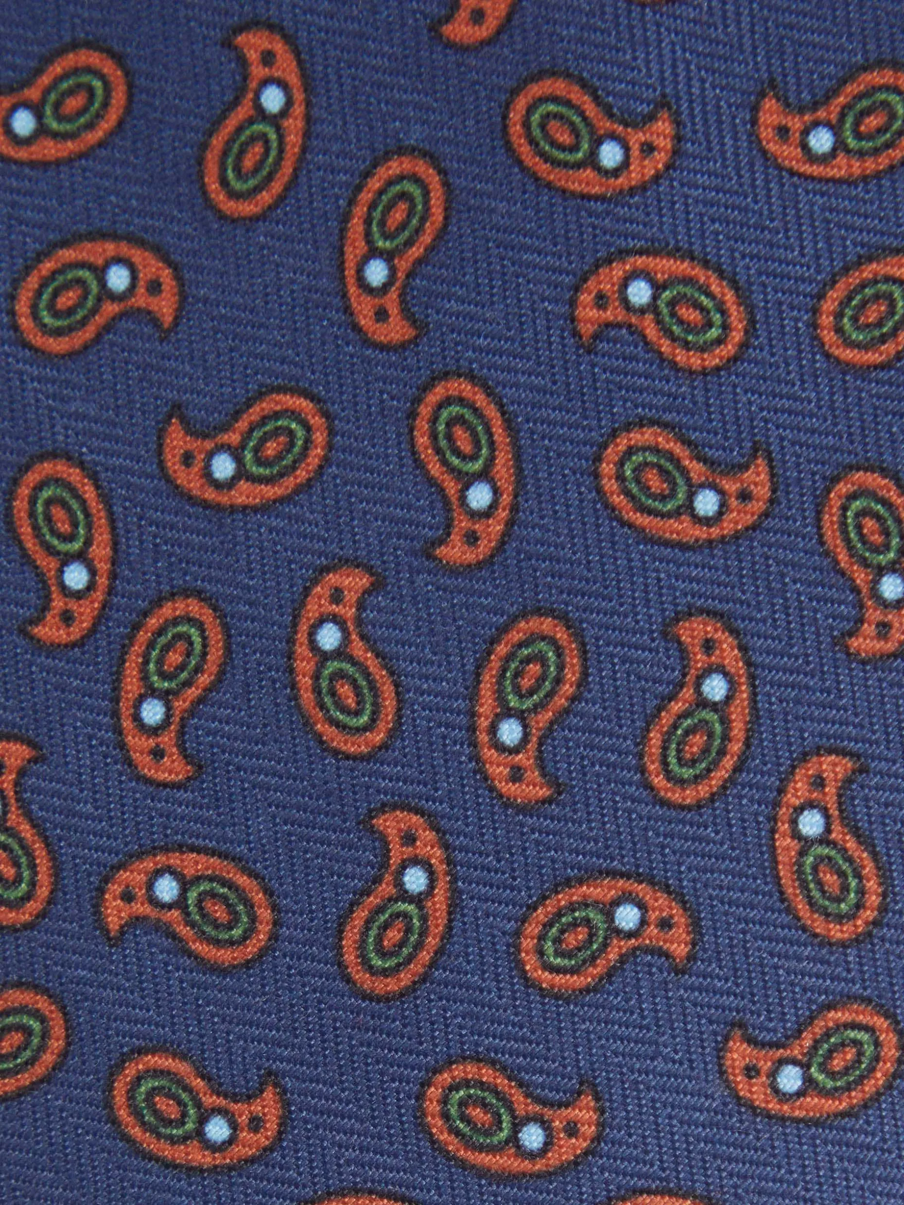 CORBATA PRINTED AZUL MARINO