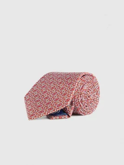 CORBATA PRINTED ROJO