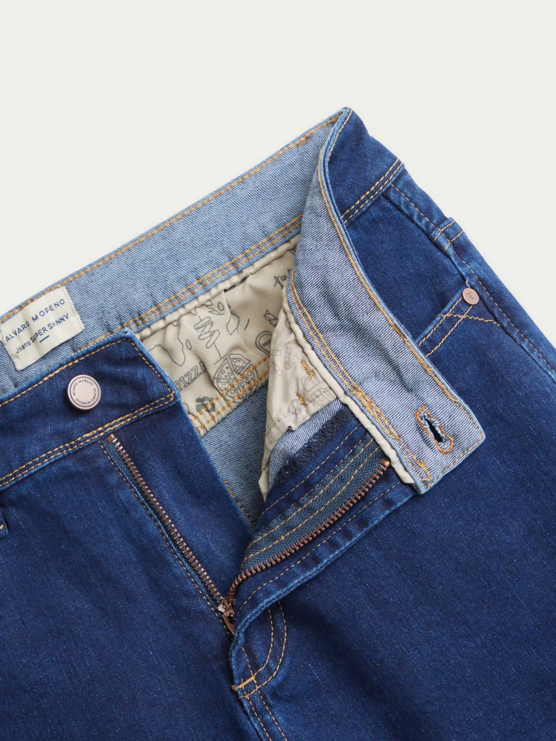 DENIM SUPER SKINNY AZUL MARINO