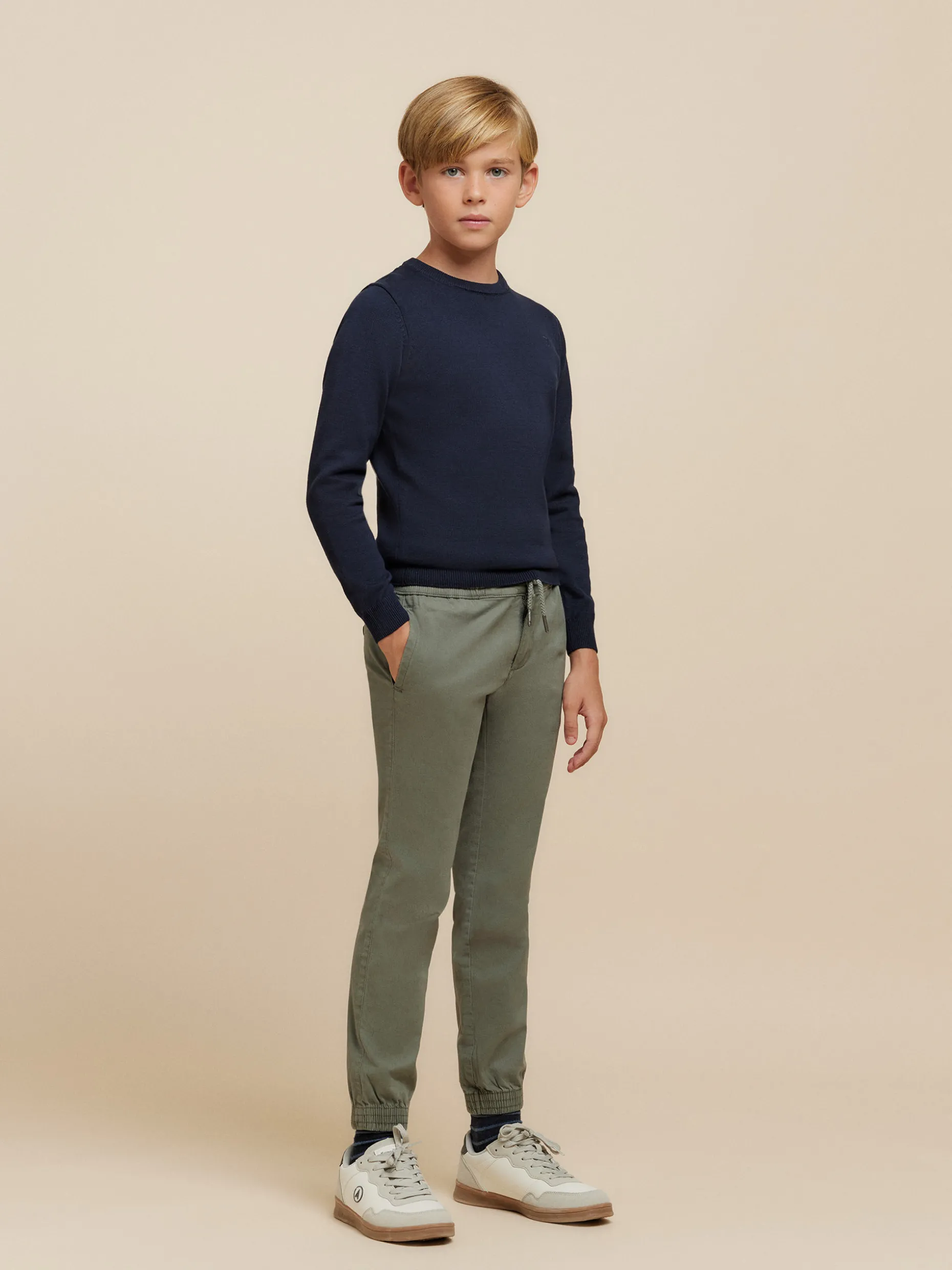 JERSEY ROUND NECK KIDS AZUL MARINO