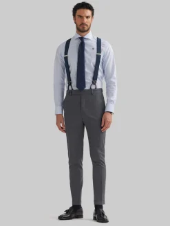 PANTALON DUOMO CRUZADO GRIS