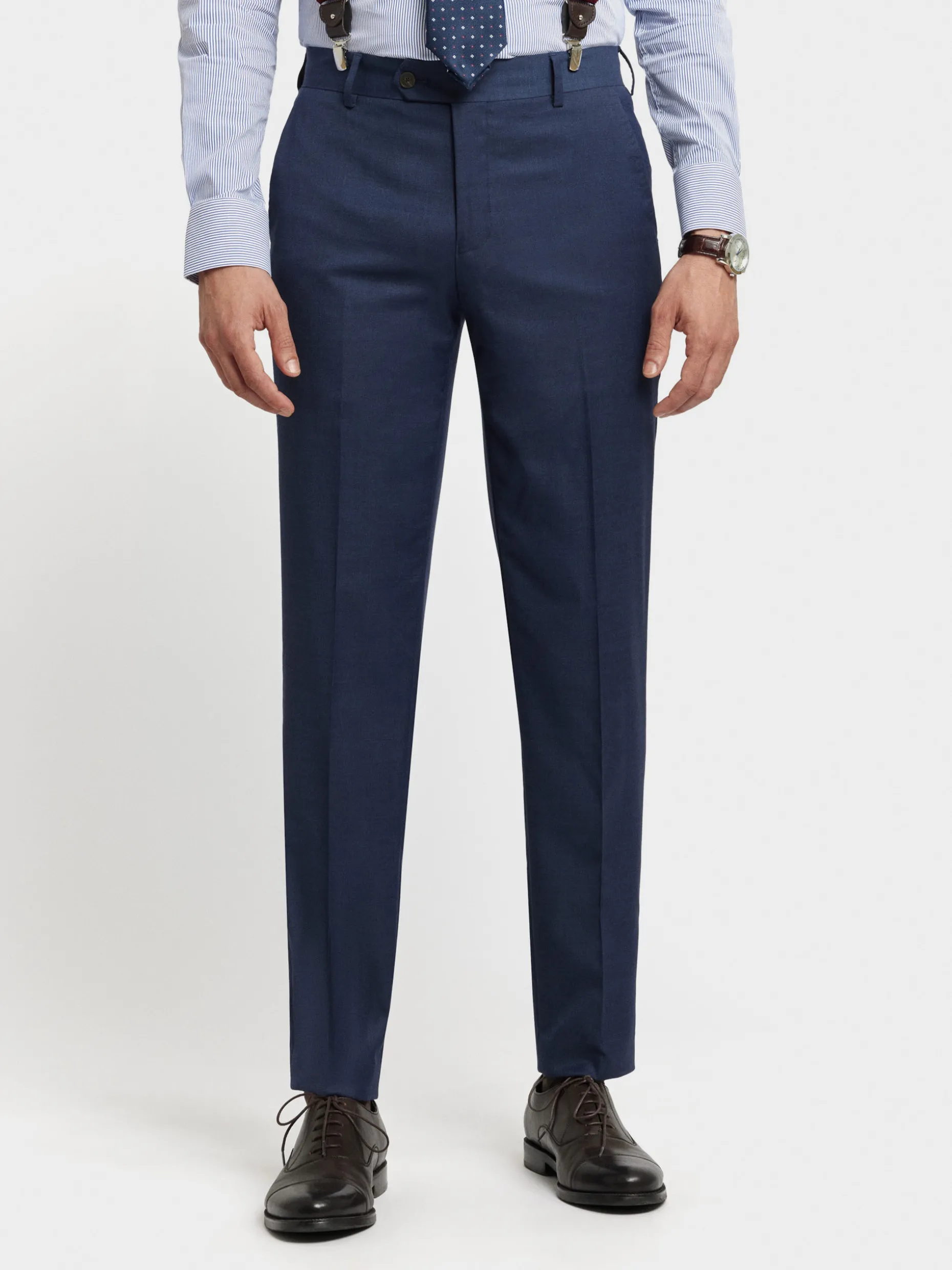 PANTALON FIL A FIL CRUZADO AZUL MARINO
