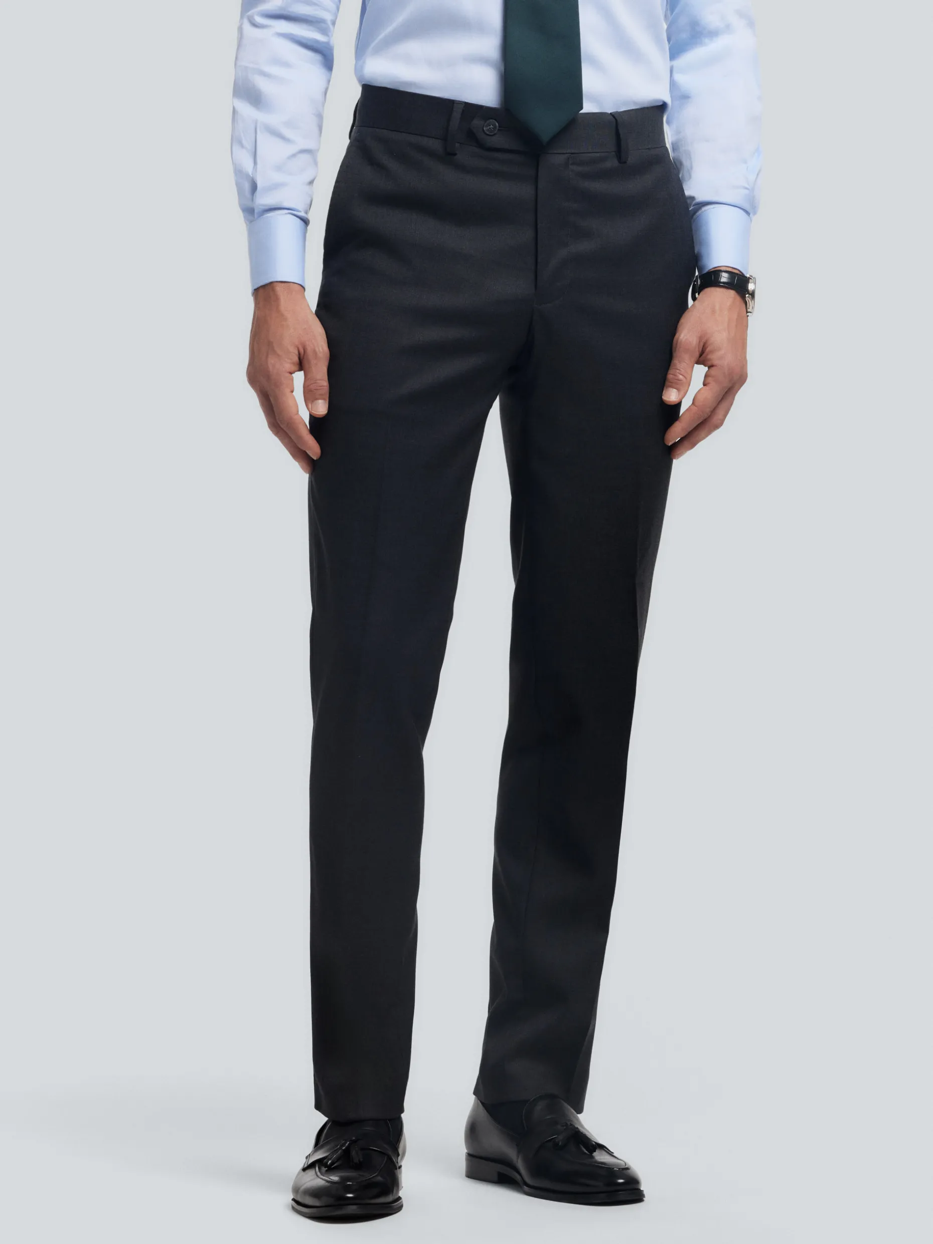 PANTALON FIL A FIL CRUZADO GRIS