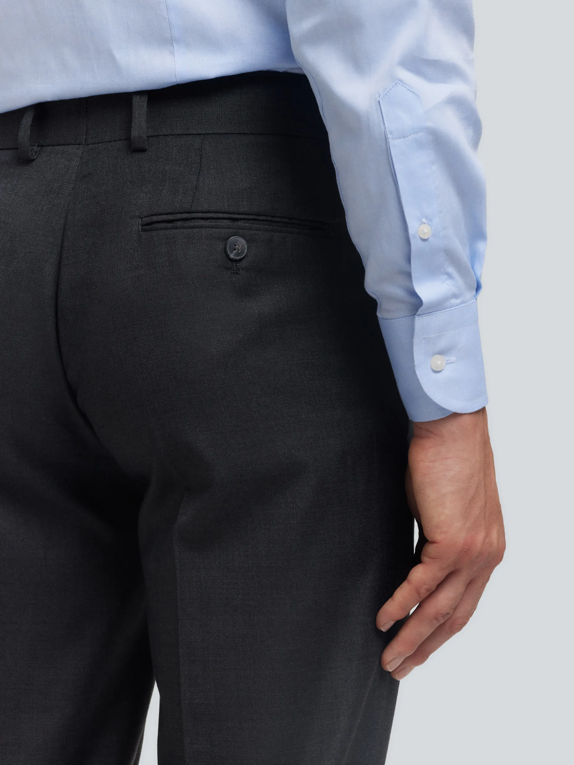 PANTALON FIL A FIL CRUZADO GRIS