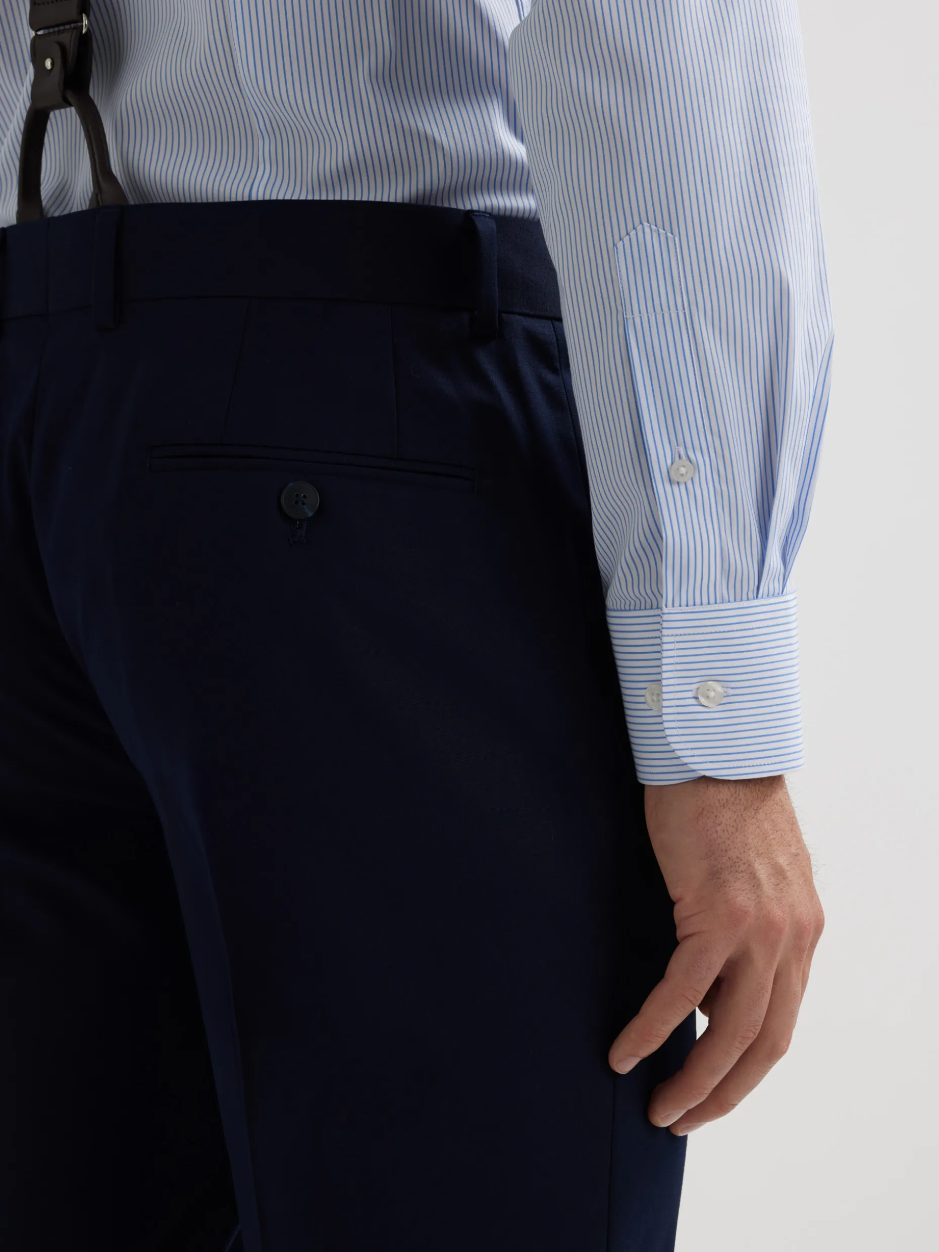 PANTALON PLAIN SLIM AZUL MARINO
