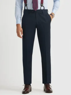 PANTALON TWILL CRUZADO AZUL MARINO