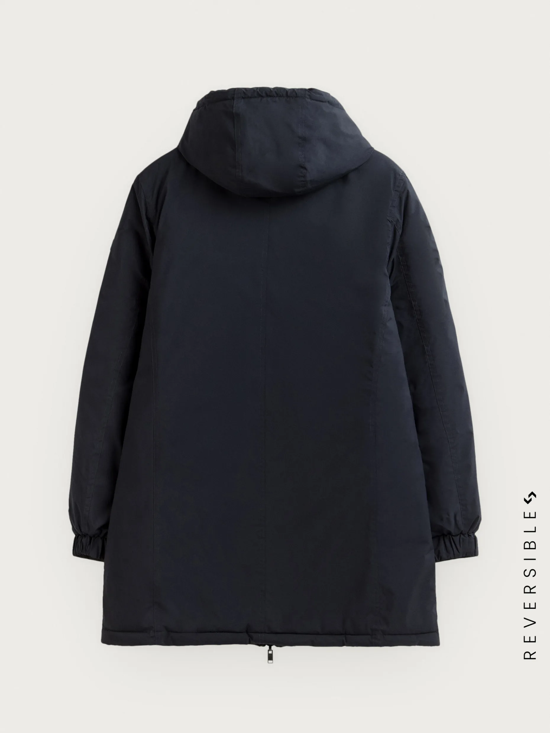 PARKA RATCHED REVERSIBLE AZUL MARINO | MARRÓN
